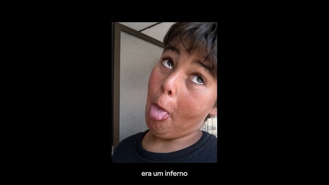 Video Reference: selfie, close-up, funny face, portrait, person, indoor, caption, social media, vertical, casual, expression, face, meme