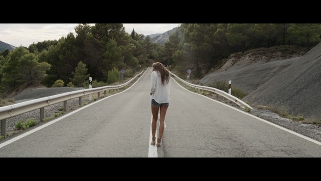 Video Reference: road, photograph, nature, infrastructure, path, mode of transport, beauty, sky, girl, photography, Person