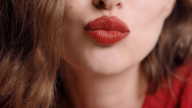 Video Reference: lip, cheek, beauty, eyebrow, nose, chin, lipstick, close up, eyelash, mouth