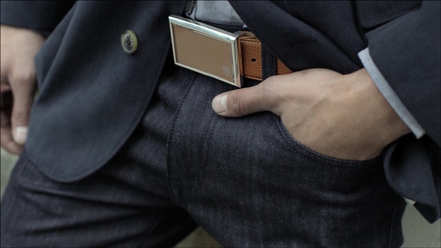 Video Reference: product, seat belt, hand, finger, suit, pocket, gentleman, neck