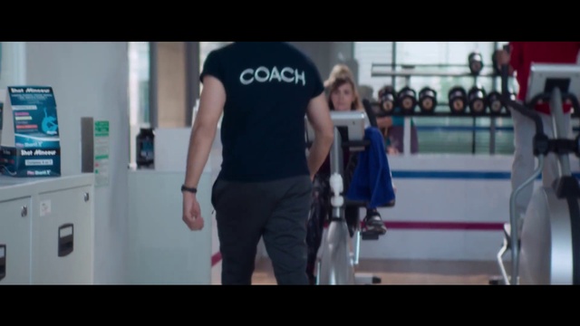 Video Reference: Shoulder, Fitness professional, Arm, Joint, Physical fitness, Standing, Exercise equipment, Leg, Human leg, Exercise