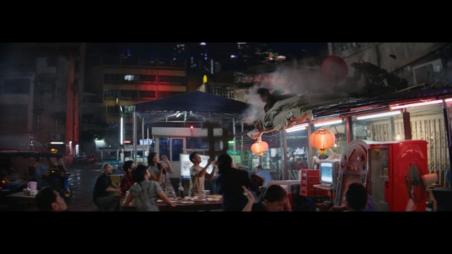 Video Reference: crowd, transport, night, city, street, metropolis, metropolitan area, darkness, midnight, public transport, Person