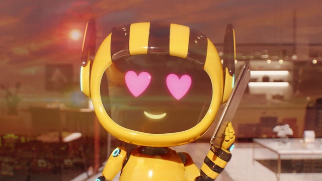 Video Reference: Yellow, Animation, Toy, Lego, Action figure, Fictional character, Smile