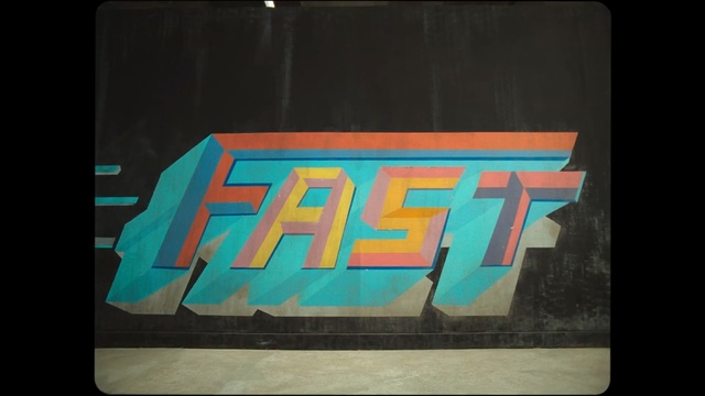 Video Reference: blue, text, art, font, modern art, graphics, paint, artwork, space, Person