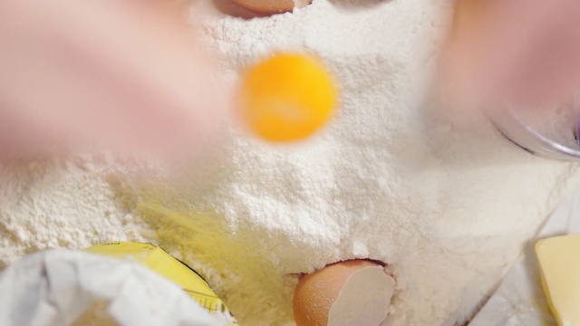 Video Reference: Egg yolk, Skin, Yellow, Food, Close-up, Hand, Fried egg, Egg, Dish, Egg white