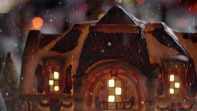 Video Reference: Lighting, House, Architecture, Winter, Night, Building, Home, Snow, Ceiling