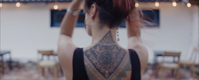 Video Reference: hair, human hair color, shoulder, girl, hairstyle, joint, arm, black hair, back, long hair