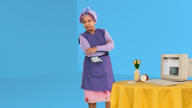 Video Reference: blue, purple, fun, vacation, Person