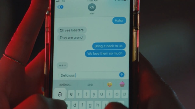 Video Reference: Communication device, Gadget, Portable communications device, Mobile phone, Text, Smartphone, Electronic device, Technology, Feature phone, Telephony, Indoor, Sitting, Monitor, Front, Phone, Cellphone, Table, Small, Screen, Holding, Computer, Close, Orange, Red, Display, Video, Screenshot, Telephone, Mobile device