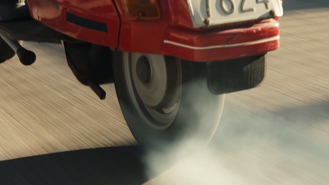 Video Reference: Automotive tire, Vehicle, Tire, Motor vehicle, Wheel, Automotive exterior, Bumper, Car, Auto part, Automotive wheel system