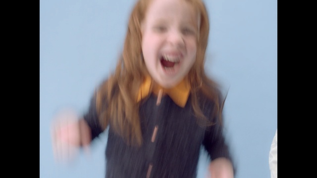 Video Reference: Face, Hair, Nose, Facial expression, Child, Smile, Cheek, Head, Blond, Chin