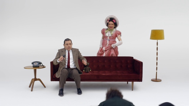 Video Reference: Furniture, Sitting, Couch, Room, Table, Figurine