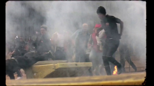 Video Reference: Smoke, Atmospheric phenomenon, Event, Crowd, Art