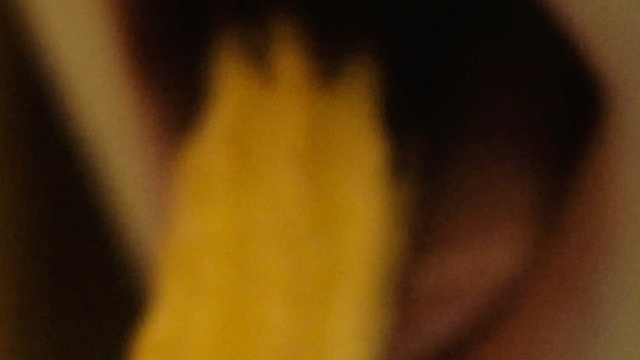 Video Reference: yellow, nose, close up, mouth, macro photography, finger, hand, girl, neck, lip