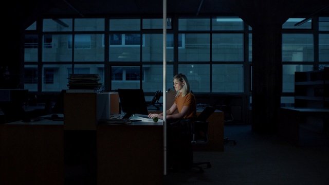 Video Reference: darkness, light, lighting, window, night, glass, midnight, angle, scene, Person