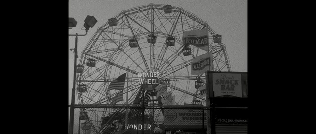 Video Reference: Ferris wheel, Tourist attraction, Monochrome photography, Black-and-white, Monochrome, Recreation, Amusement park, Architecture, Wheel, Amusement ride, Person