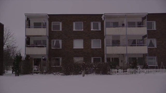 Video Reference: Snow, Property, Residential area, Home, Winter, House, Neighbourhood, Architecture, Apartment, Building, Person