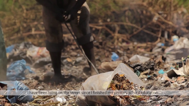 Video Reference: soil, waste, Person
