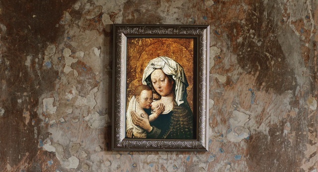 Video Reference: Picture frame, Wall, Wood, Art, Painting, Visual arts, Stock photography, Illustration