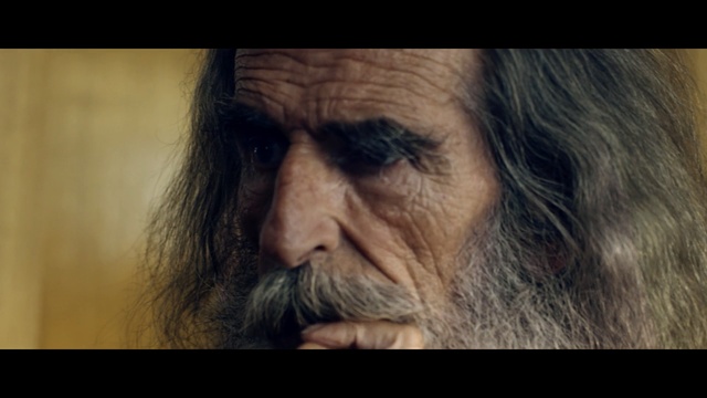 Video Reference: Face, Hair, Skin, Wrinkle, Close-up, Nose, Forehead, Facial hair, Head, Human