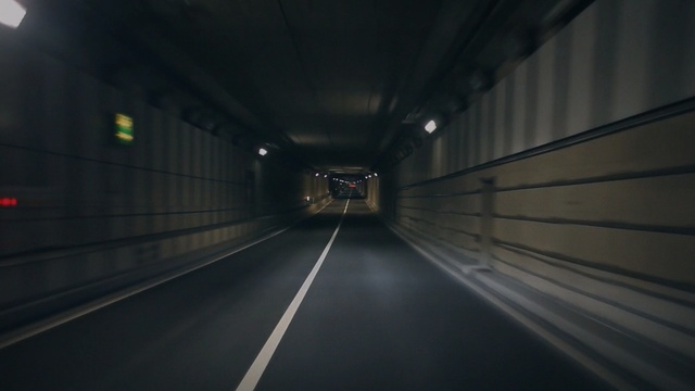 Video Reference: tunnel, infrastructure, mode of transport, light, darkness, road, subway, atmosphere, fixed link, line