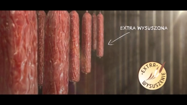 Video Reference: Text, Sausage, Meat, Food, Sujuk, Font, Bacon, Textile, Wood, Salami, Person