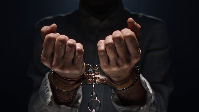 Video Reference: Hand, Handcuffs, Finger, Photography, Fashion accessory, Gesture, Nail, Thumb, Flesh