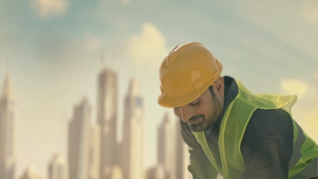 Video Reference: Construction worker, Blue-collar worker, Hard hat, Personal protective equipment, Engineer, Yellow, Workwear, Headgear, Hat, Construction, Person
