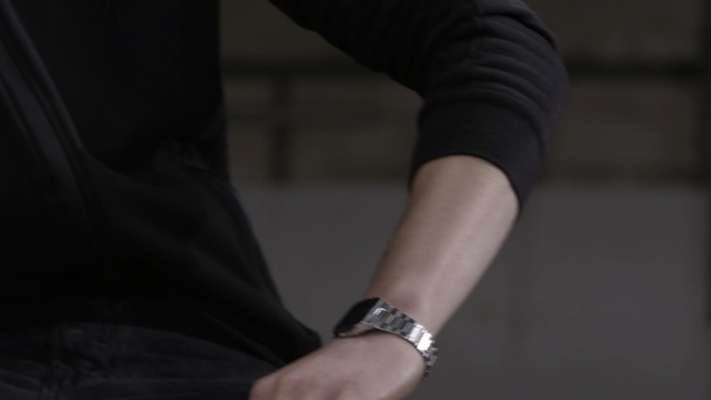 Video Reference: Wrist, Arm, Hand, Finger, Elbow, Gesture, Sleeve, Fashion accessory, Human leg