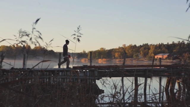 Video Reference: Water, Reflection, Sky, Morning, Tree, Bayou, Grass family, Bank, River, Wetland