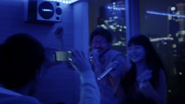 Video Reference: Blue, Snapshot, Fun, Room, Electric blue, Event, Photography, Night, Person