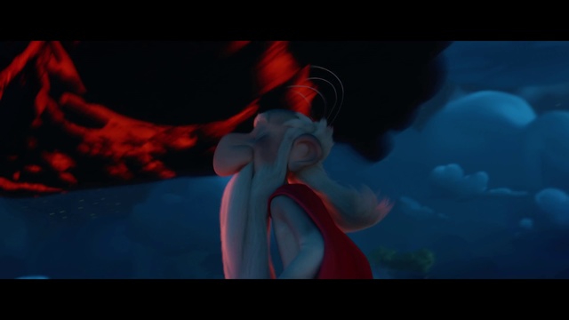 Video Reference: Red, Screenshot, Fictional character, Cg artwork, Sky, Organism, Electric blue, Space, Flesh