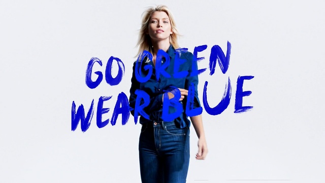 Video Reference: blue, electric blue, cobalt blue, fashion model, shoulder, product, outerwear, fashion, sleeve, t shirt, Person