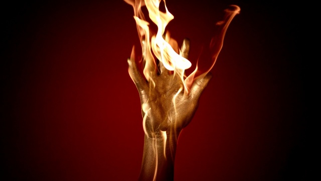 Video Reference: hand, human body, joint, arm, muscle, darkness, organism, flame, computer wallpaper, performance