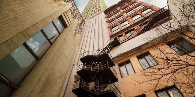 Video Reference: Building, Window, Fixture, Wood, Sky, Urban design, Condominium, Material property, Composite material, Facade