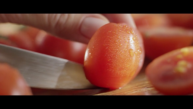 Video Reference: Nail, Orange, Food, Finger, Close-up, Fruit, Tomato, Plant, Vegetable, Solanum