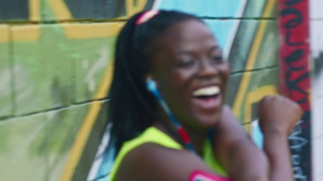 Video Reference: Face, Facial expression, People, Head, Lady, Fun, Black hair, Smile, Cool, Summer