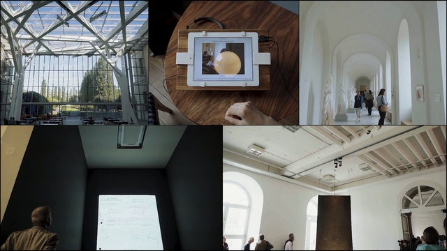 Video Reference: ceiling, tourist attraction, architecture, interior design, home, museum, daylighting, building, house, Person