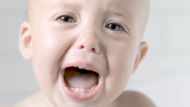 Video Reference: Child, Face, Nose, Facial expression, Skin, Chin, Mouth, Baby, Head, Cheek