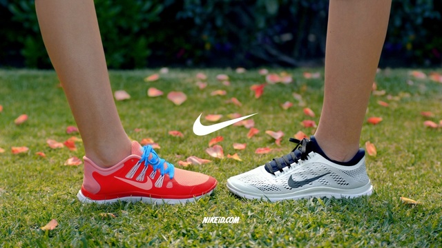 Video Reference: Footwear, Shoe, White, Nike free, Red, Green, Human leg, Grass, Yellow, Sneakers
