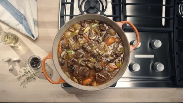 Video Reference: Dish, Food, Cuisine, Ingredient, Produce, Recipe, Meat, Stew, Coq au vin, Cookware and bakeware
