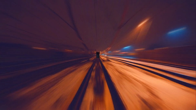 Video Reference: Blue, Light, Road, Orange, Mode of transport, Infrastructure, Sky, Horizon, Highway, Lighting