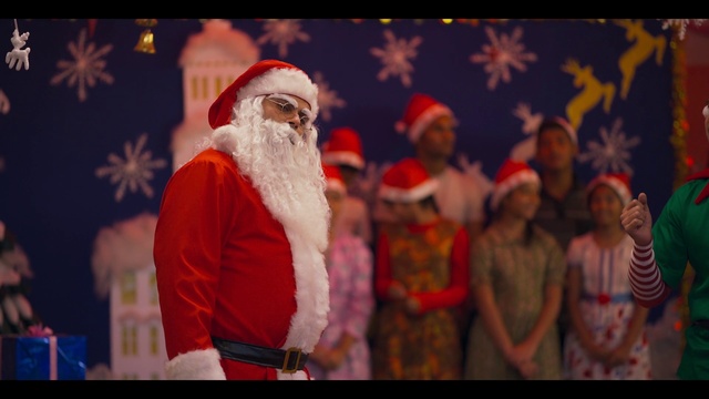 Video Reference: Santa claus, Christmas, Event, Fictional character, Facial hair, Tradition, Christmas eve, Holiday, Beard