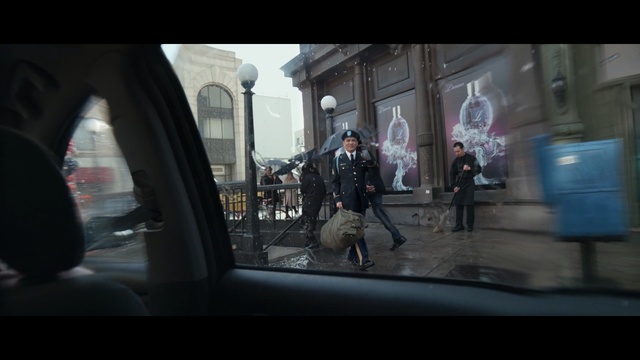 Video Reference: mode of transport, car, urban area, street, screenshot, vehicle, window, road, darkness, city