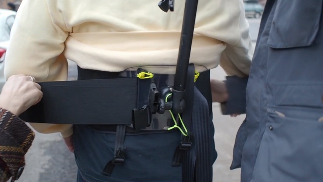 Video Reference: gun, security, firearm, weapon, product, official, Person