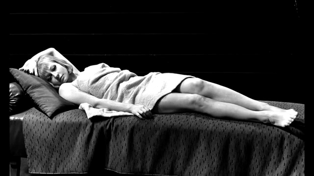 Video Reference: Black-and-white, Photography, Leg, Human body, Hand, Monochrome photography, Stock photography, Nap, Furniture, Art model