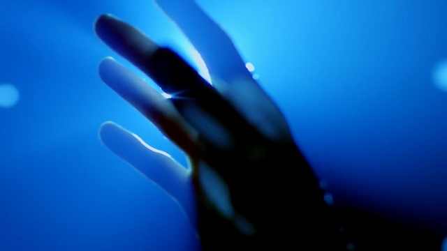 Video Reference: blue, hand, finger, light, close up, macro photography, sky, computer wallpaper, underwater, nail