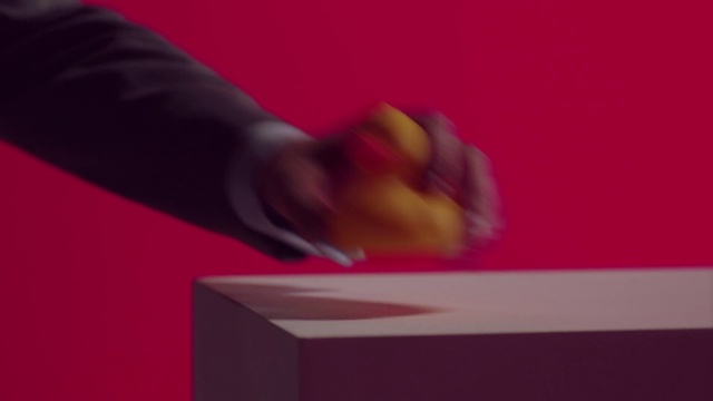 Video Reference: Red, Pink, Magenta, Purple, Finger, Table, Violet, Close-up, Arm, Hand