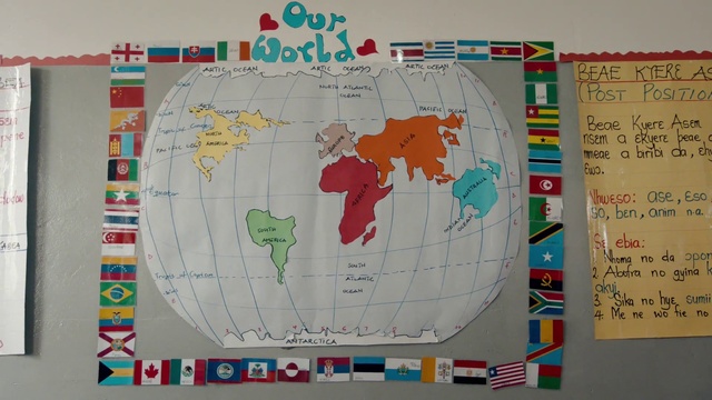 Video Reference: World, Map, Child art, Illustration, Art, Person