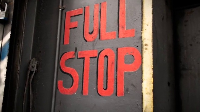Video Reference: Red, Font, Text, Snapshot, Number, Iron, Metal, Signage, Rust, Door